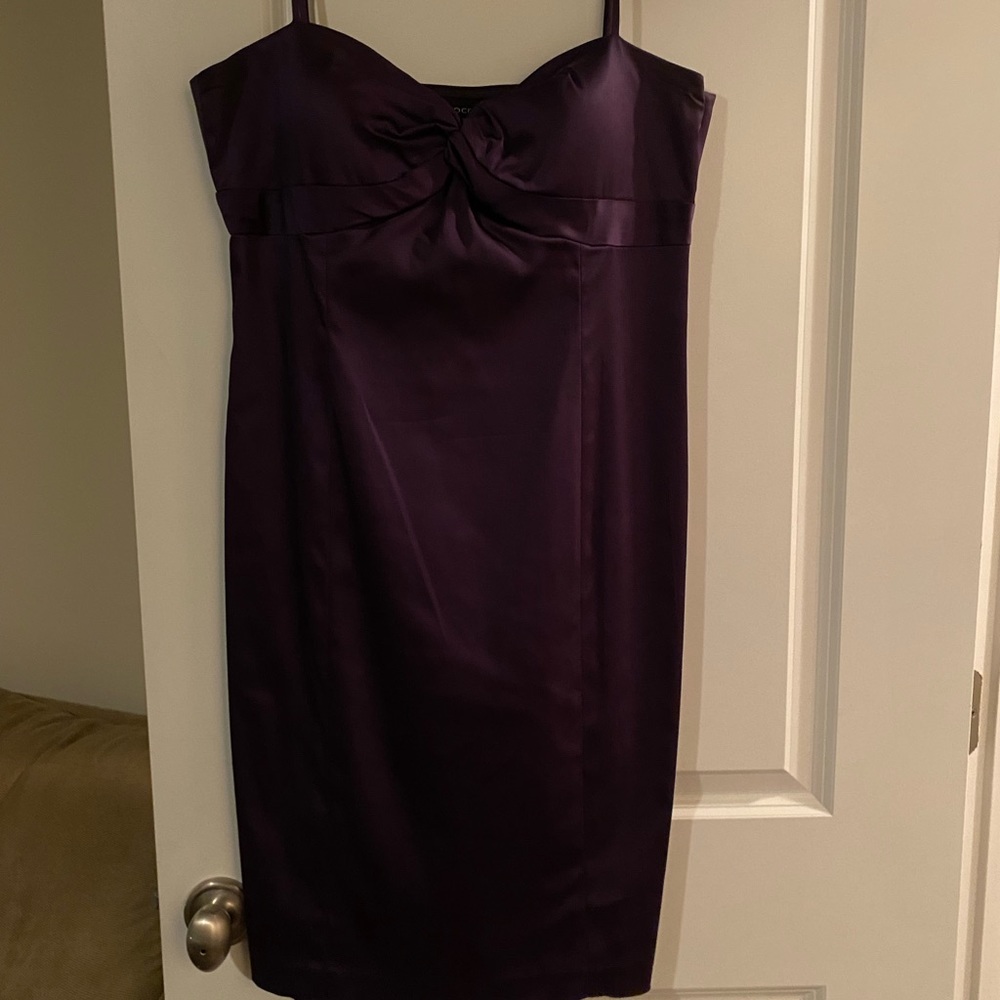 Purple dress with straps sexy for evening size 12